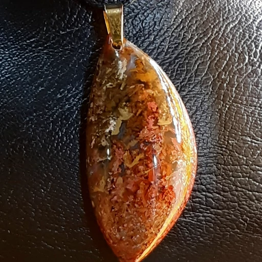 گردنبند عقیق شجر  کد 2