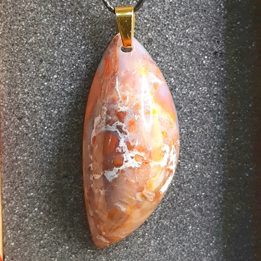 گردنبد عقیق شجر پاییزی کد 5